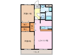 斎宮駅 徒歩17分 2階の物件間取画像